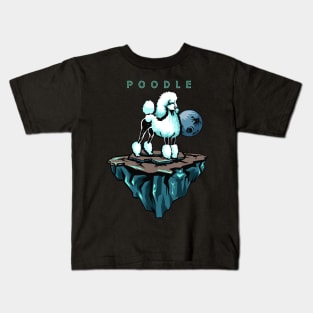 Poodle in space Kids T-Shirt